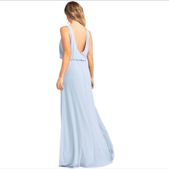 NWT Show Me Your Mumu Kendall Boho Blue‎ Maxi Dress - Picture 2 of 13